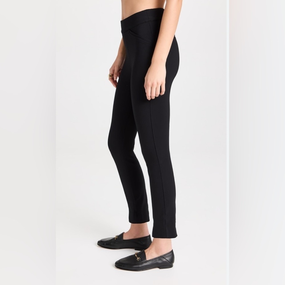 SPANX Women’s Backseam‎ Skinny Stretch Pull On Ankle Pants Navy Blue EUC  XS